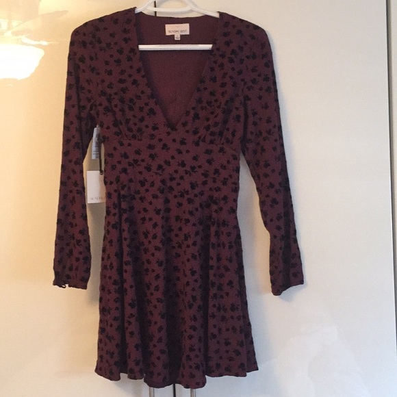 Sunday Best Dress NWT Wine colour